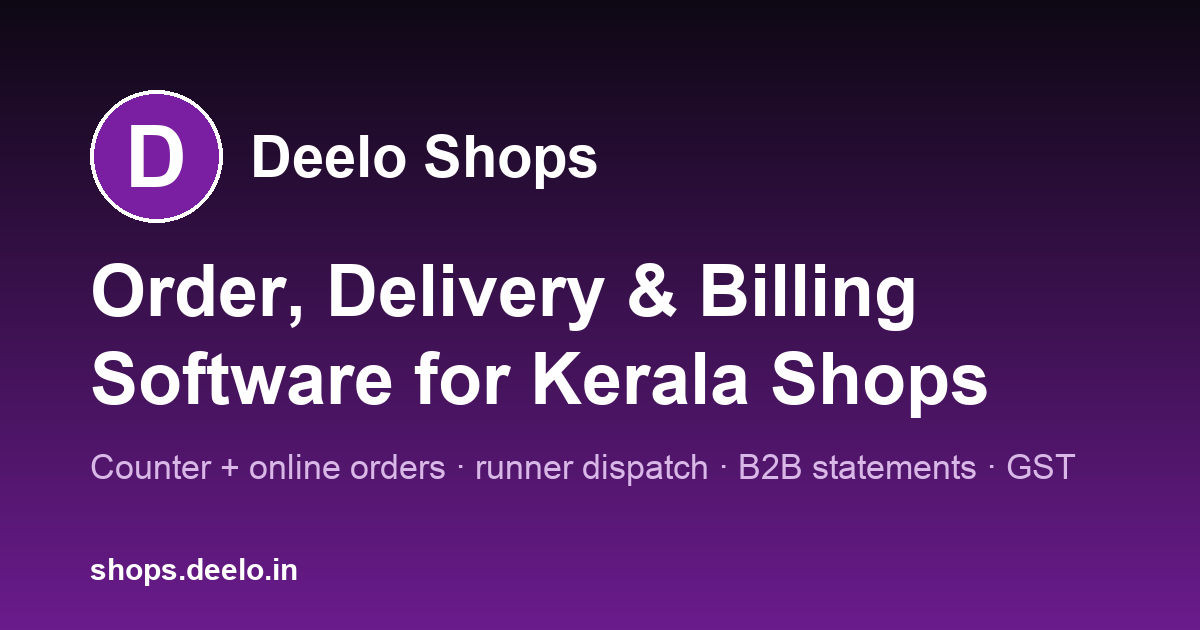GST for Laundry Shops in Kerala: a 2026 Guide · Deelo Shops